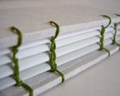 Coptic Bound Tuxedo Notebook - Washi Folded Covers  - One Way Folds
