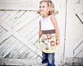 Skip to my Lou children's Half Apron- Matryoshka Russian nesting doll print