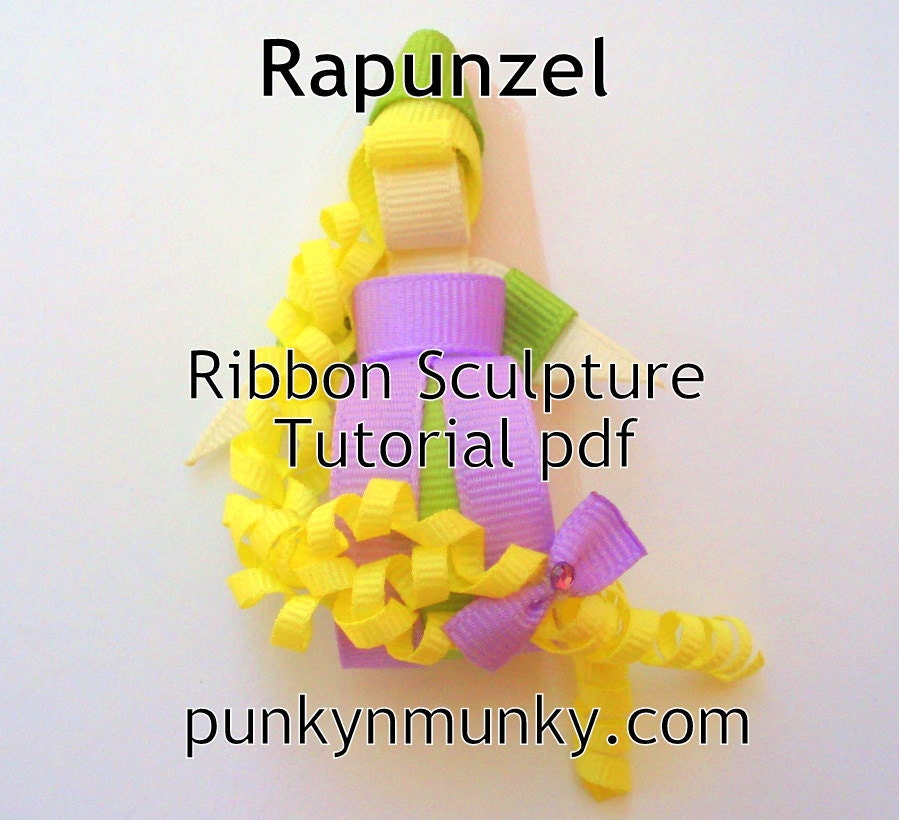 How To Make Rapunzel Ribbon Sculpture Tutorial Ebook PDF INSTANT DOWNLOAD