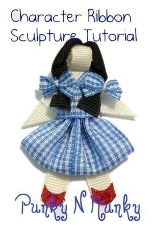 Character Ribbon Sculpture Figure Tutorial INSTANT DOWNLOAD