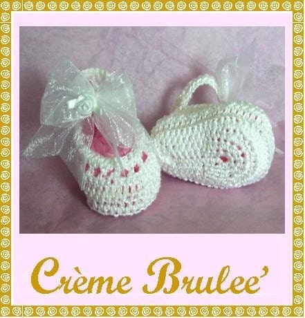 Creme Brulee Preemie and Newborn Ballerina Slipper BOOTIE