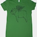 Flying Bulldog Womens T-Shirt Small, Medium, Large, XL in 9 Colors