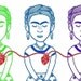 The Four Fridas Print 5 x 7
