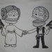 Star Couple Mens T-Shirt Small, Medium, Large, X-Large in 9 Colors