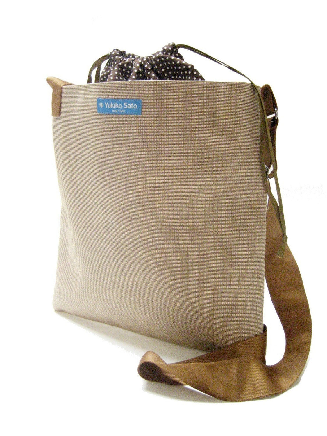 Convertible V2SL Vela TESAGE tote SUN MochaChino 2008 edition Yukiko Sato Drawstring Closure Top