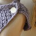 Cowl Shoulder Warmer / Winter Lilac LUXE / Twist Cowl / Hand Knit