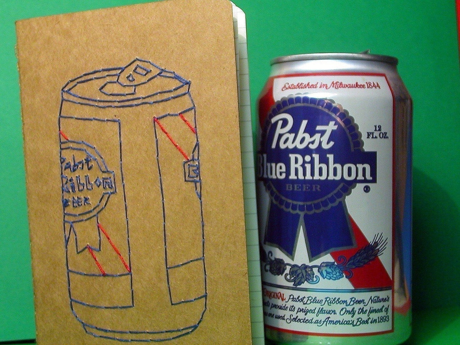 embroidered PBR pocket journal