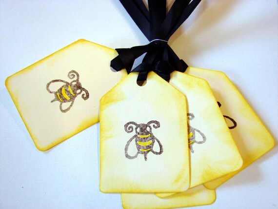 Fun Bumble Bee Tags