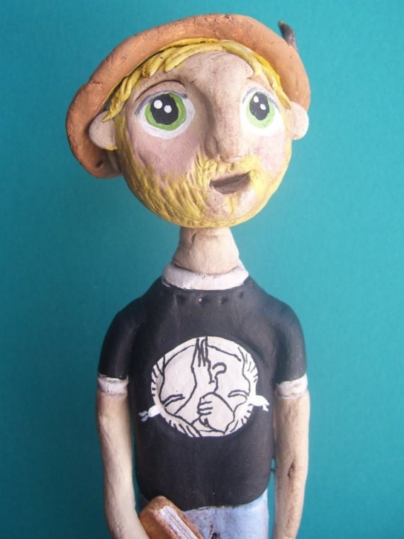 Customized Man-clay folk art sculpture