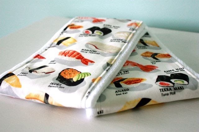 SUSHI PLEASE Boutique Burp Cloth Bundle of Two