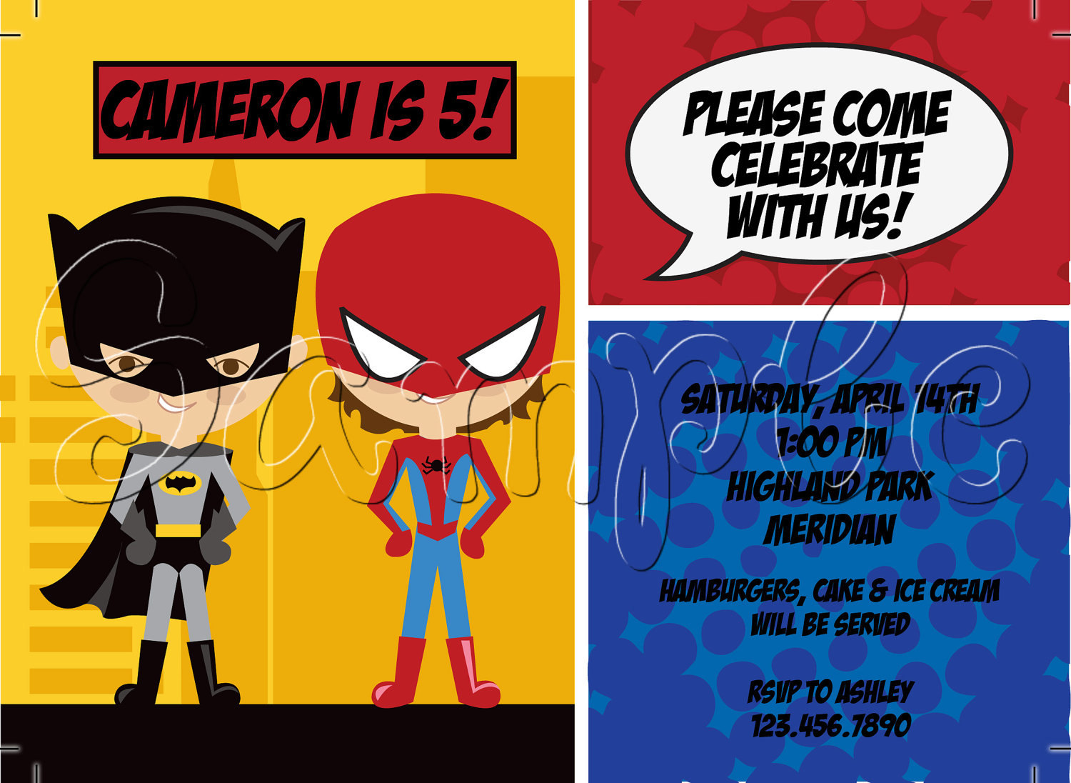 Free Batman Birthday Party Invitations