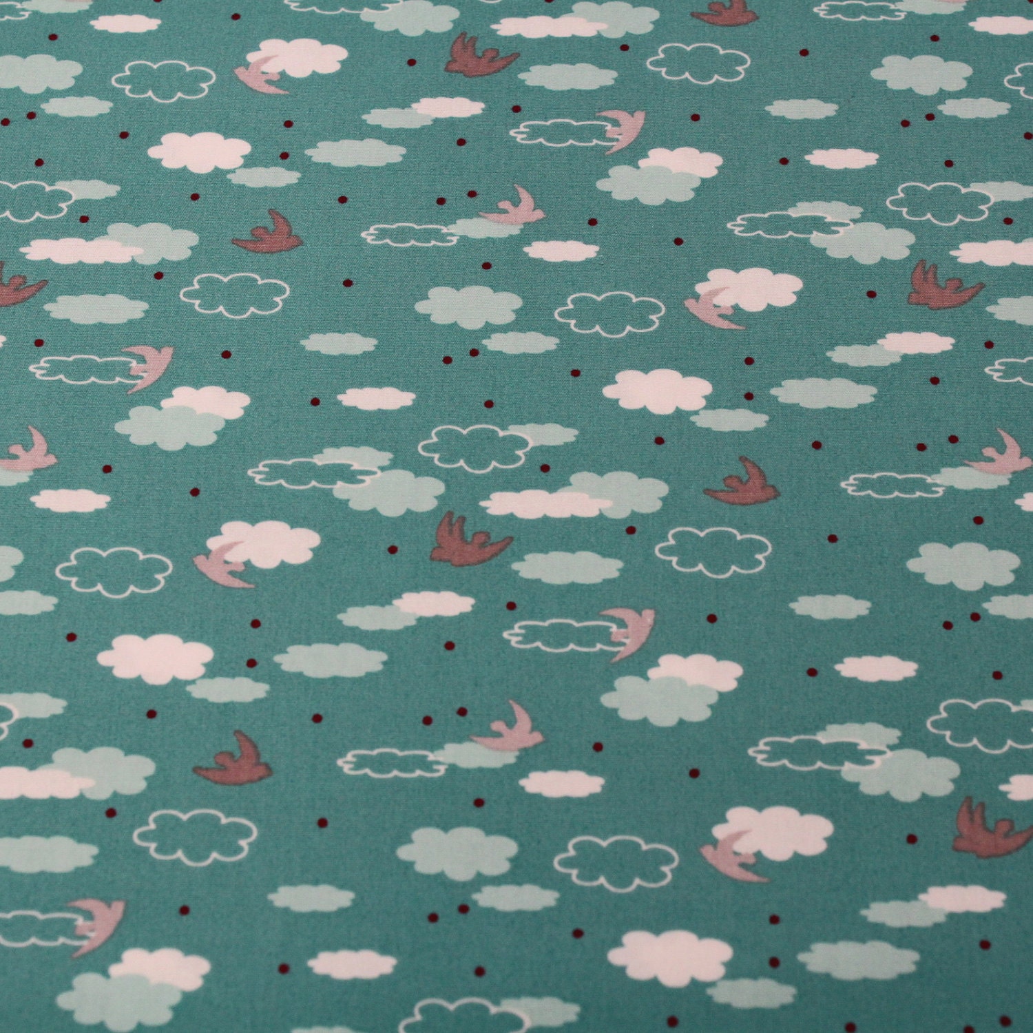 25% OFF The Woodlands Cotton Fabric by Khristian A Howell for Anthology -Dream in Teal- 1 Yard