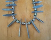 Kyanite and Pearl Necklace
