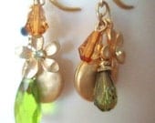 Mulit dangle earrings in fall colors