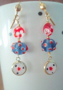 Murano Glass Beaded Earrings