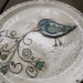 Whimsical Blue Bird Plate