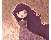 Miss Lou  - square PRINT -   21cm  -   8.2 inch