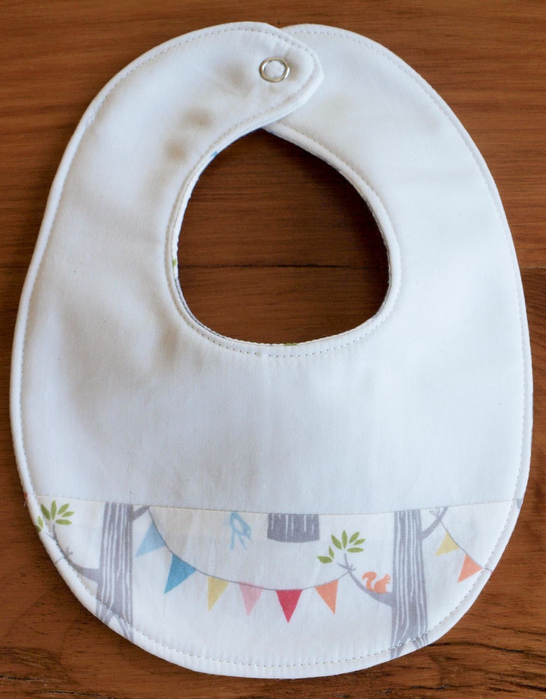 Organic Baby Bib in CUTE CRITTERS, Choose your Favorite