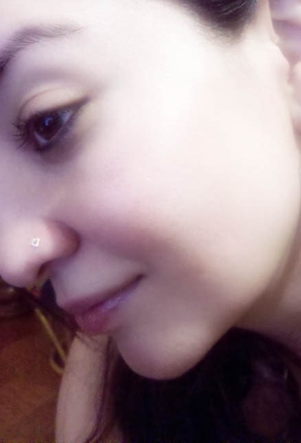 Heart Nose Stud.