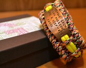 When Zombies Attack - paracord survival bracelet with Beastie Boys quote