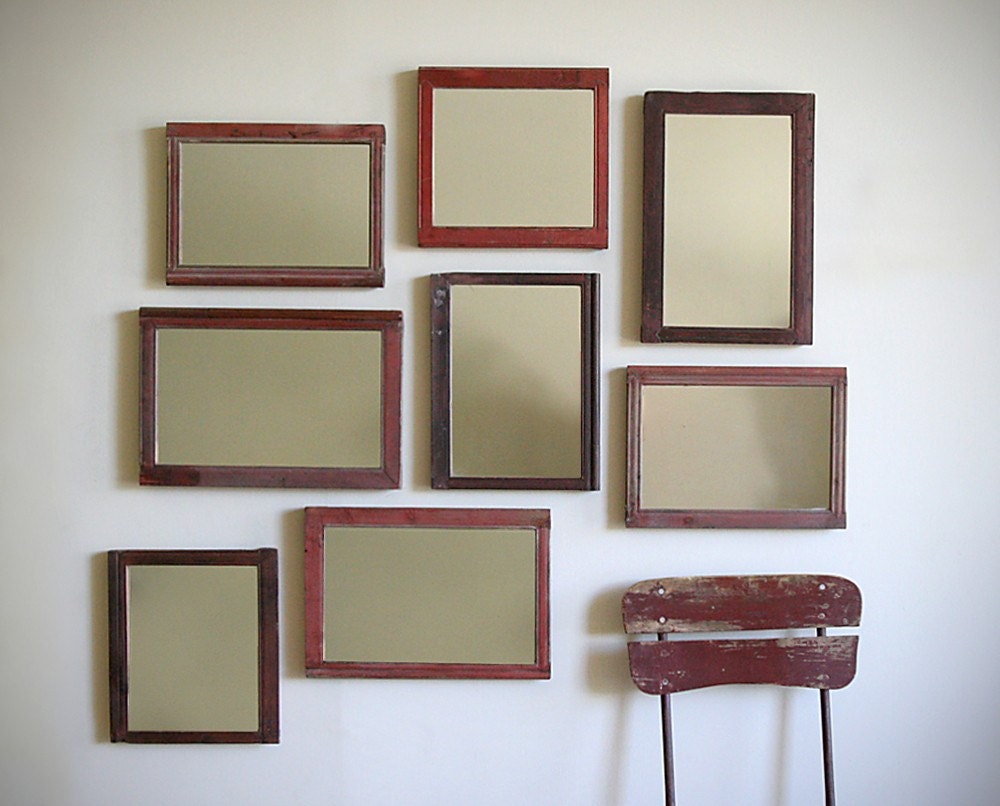 Salon Wall Grouping Of Antique Framed Mirrors, On RESERVE, ON RESERVE