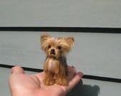 Needle Felted Dog / Custom  Miniature Sculpture of your pet / Personalized Art for Pet Lovers