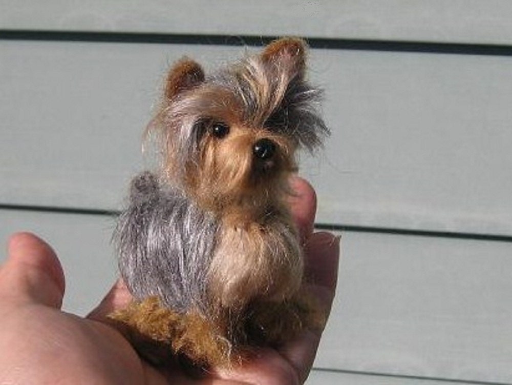 Needle Felted Dog / Custom  Miniature Sculpture of your pet