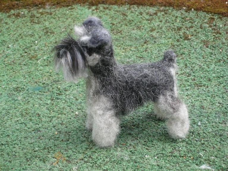 Personalized Pet Memorial / Needle Felted Dog / Custom Miniature Sculpture of your pet / Poseable
