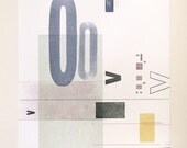 Tears In Rain Blade Runner Abstract Letterpress Print