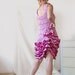 Rose Pink Dress with Ruffles