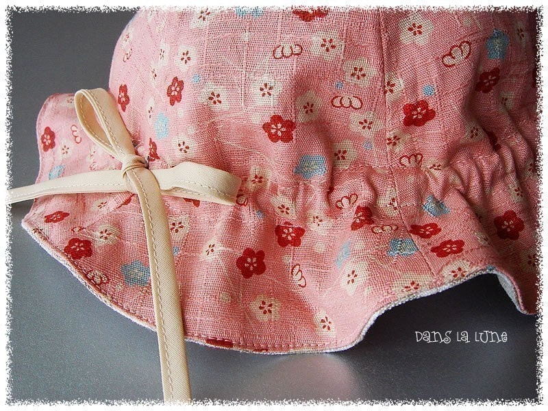 PDF Sewing Pattern - Tulip hat Pattern (adjustable) 3 months to 12 months