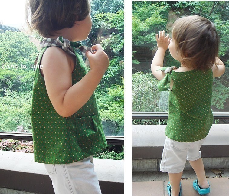 PDF Sewing pattern for girl flower top - size 2Y - baby and kids