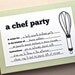 Chef Party Invitation