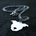 Sterling PIttbull face Necklace