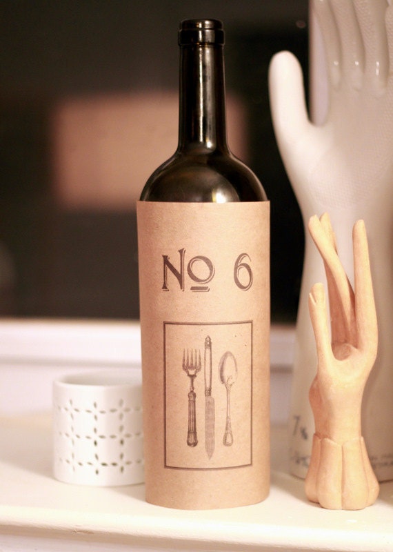 Wine Sleeve Table Number
