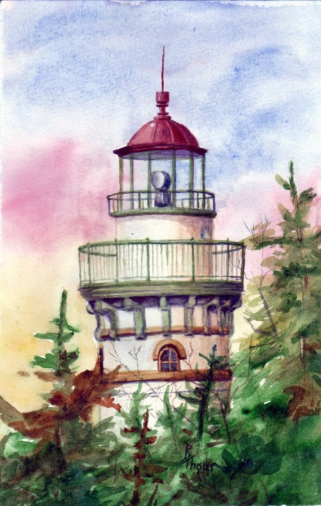 Light the Way Original Watercolor