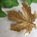 Vintage Maple Leaf Pin by GIOVANNI great details