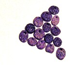 Charms Beads Rustic Stoneware 15 Tiny Textured Brown Tones