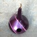 Painted Gourd Birdhouse Purple Nest Box Contemporary Lavender Pearl Pink Stripes