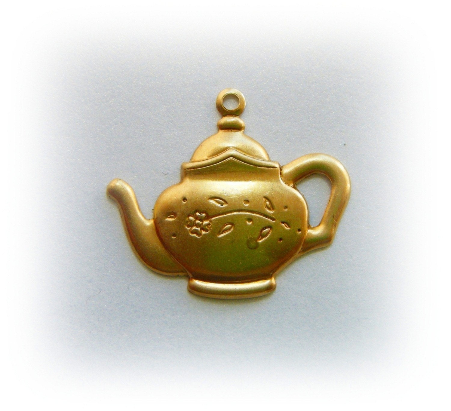 10 - TEAPOT - Raw Brass Charms and Brass Jewelry Findings (BG)