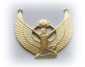 1 - ISIS Egyptian Goddess Brass Charms and Jewelry Findings (D)