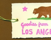 Set of 4 Los Angeles Gift Tags