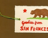 Set of 4 San Francisco Gift Tags