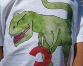 DINOSAUR Numbered birthday shirt