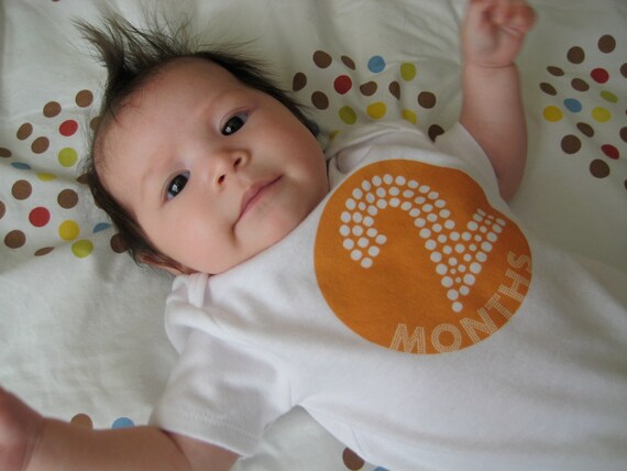 grow BABY grow 12 set Onesies Circle Polka dot
