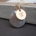 Personalized Necklace on Gold Filled & Coin Peal Initial Choice Bridal Party Wedding