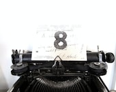 Vintage Eco Green Wedding Reception or Event Table Numbers