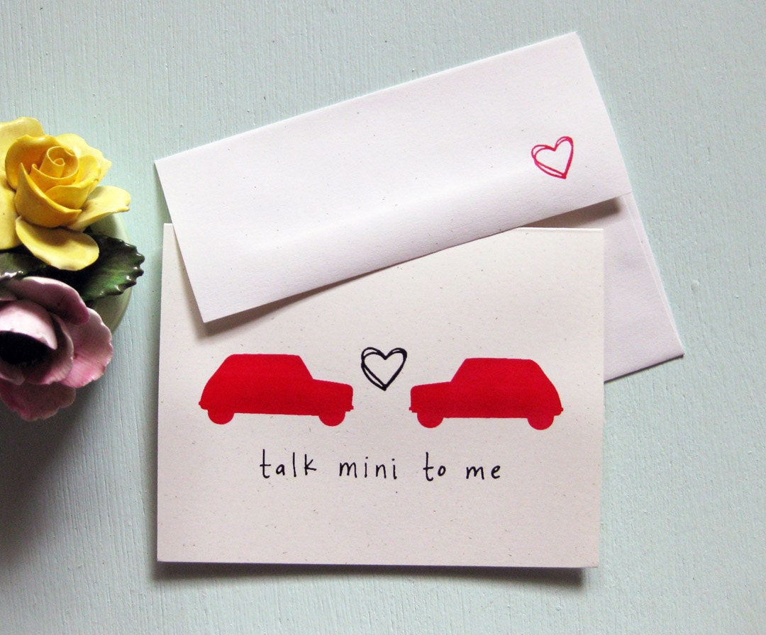 talk mini to me. Classic Mini Cooper Card