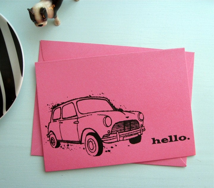 Hello, Mini.  Mini Cooper Card.