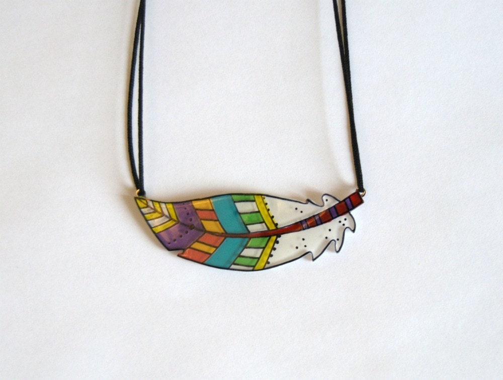Feather necklace